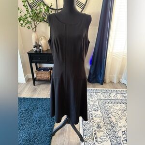 White House Black Market Black Sheath Midi Dress - Size 12